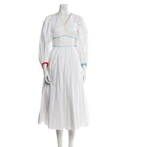 Staud V-Neck Long Dress Size: US 12